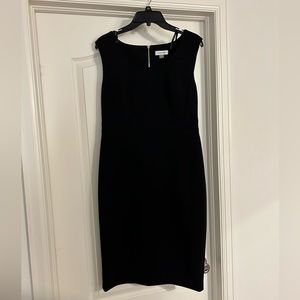 Calvin Klein Sleeveless Sheath Dress Black - Size 10